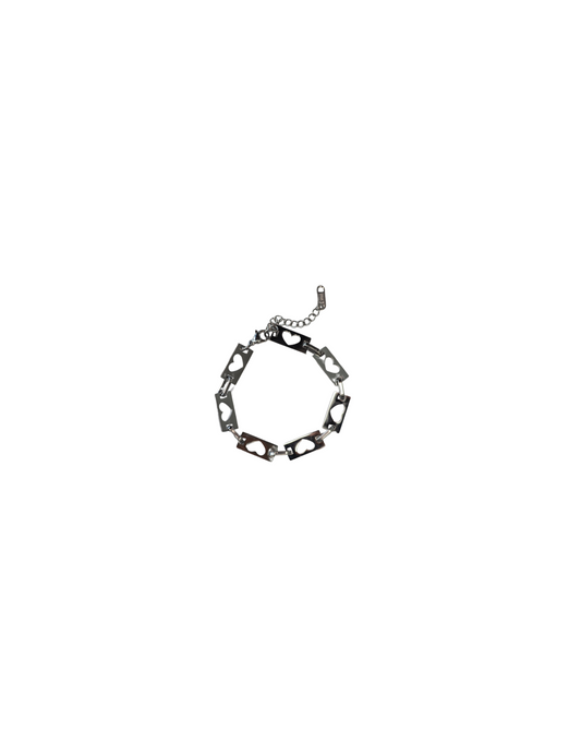 Loveblade Bracelet – Razor Heart Link Chain